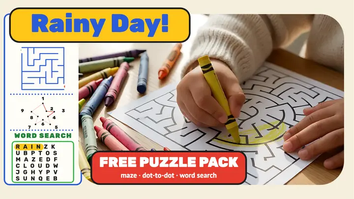 Puddlebook Play rainy day puzzle pack thumbnail template