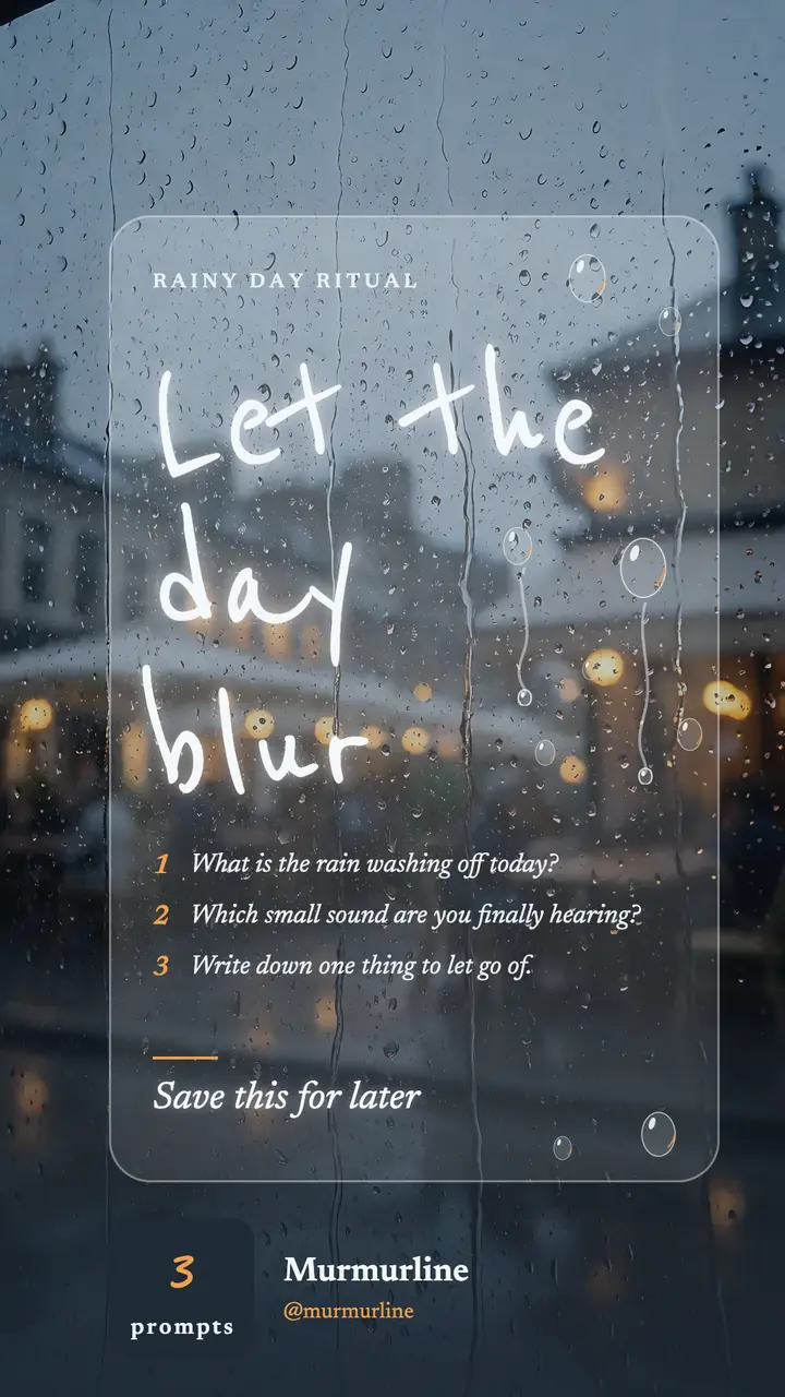 Rainy day reset journaling prompts story template