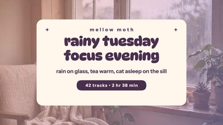 Rainy Tuesday focus evening thumbnail template