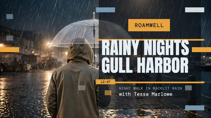 Rainy nights in Gull Harbor travel thumbnail template