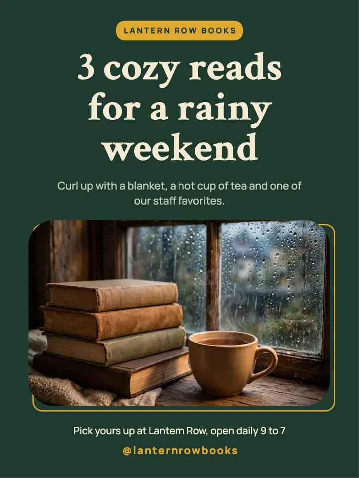 Rainy weekend reads post template