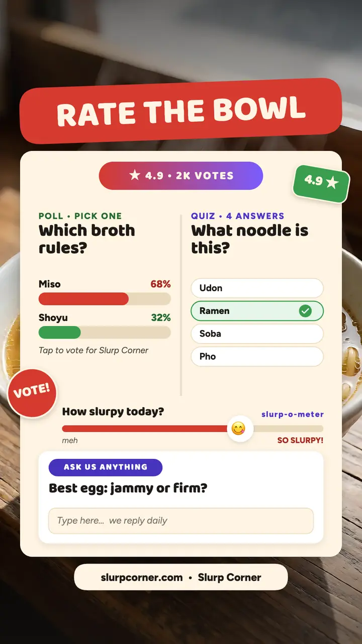 Slurp Corner ramen vote story template