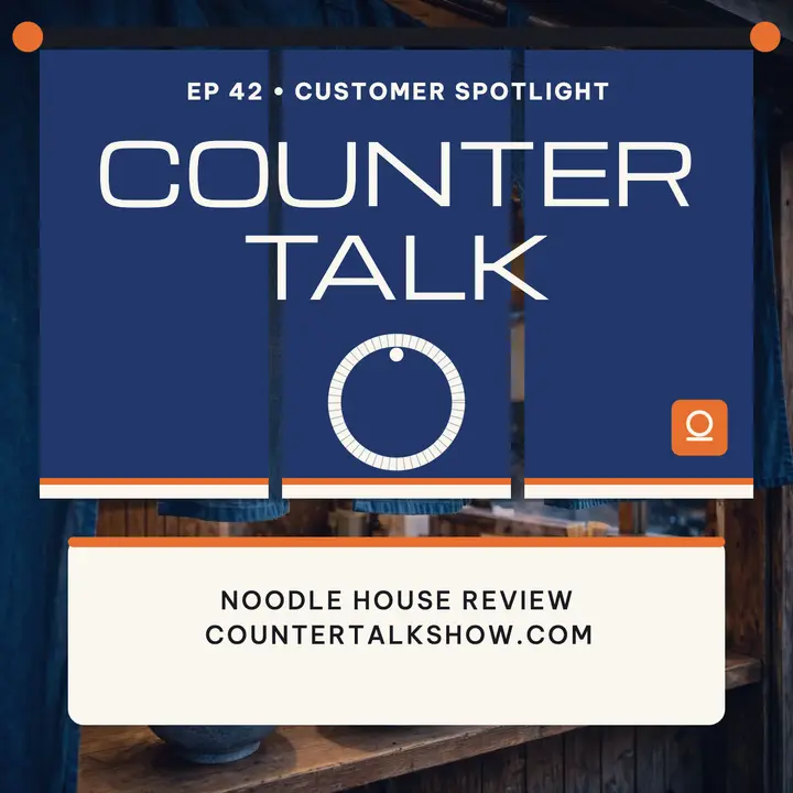 Counter Talk ramen review podcast cover: podcast cover template