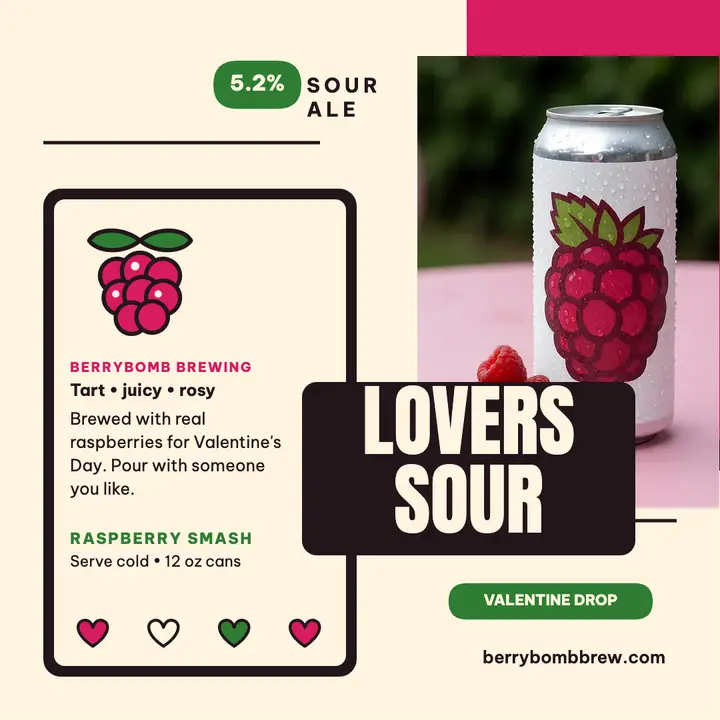 Berrybomb Lovers Sour raspberry post template
