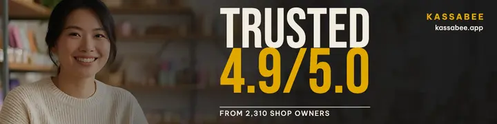 Kassabee shop owner rating LinkedIn banner template