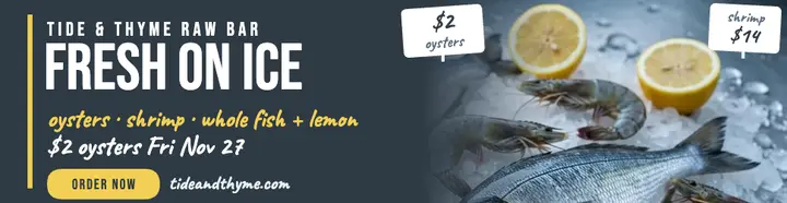 Tide and Thyme raw bar ice billboard template