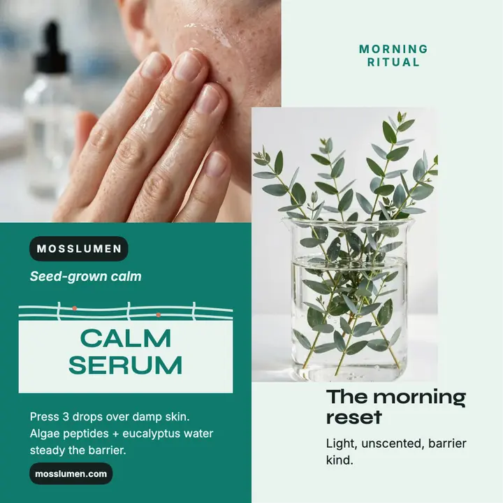 Mosslumen calm serum ritual post template
