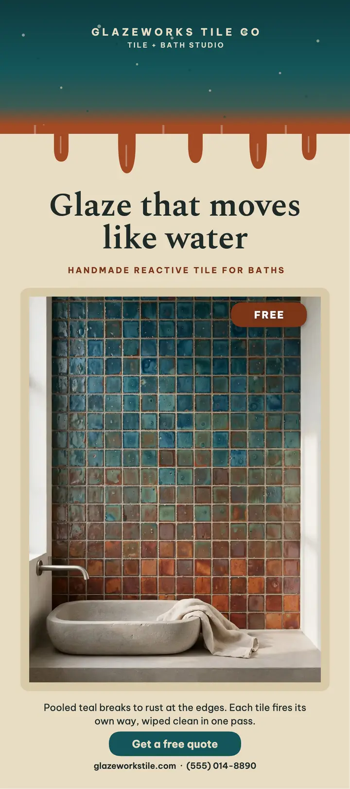 Glazeworks reactive tile rack card template