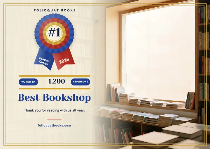 Folioquat Books Readers' Choice 2026 certificate: readers choice award certificate template