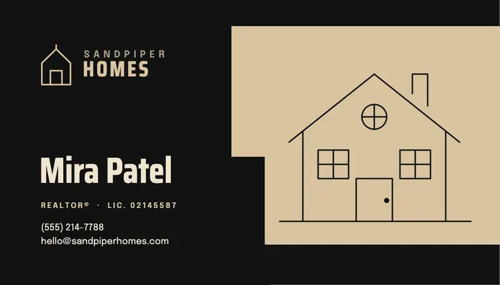 Realtor business card template