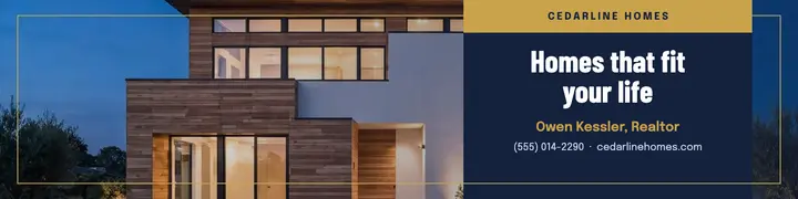 Homes that fit your life banner template