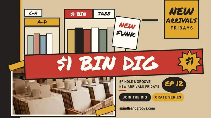 Spindle and Groove record bin dig thumbnail template