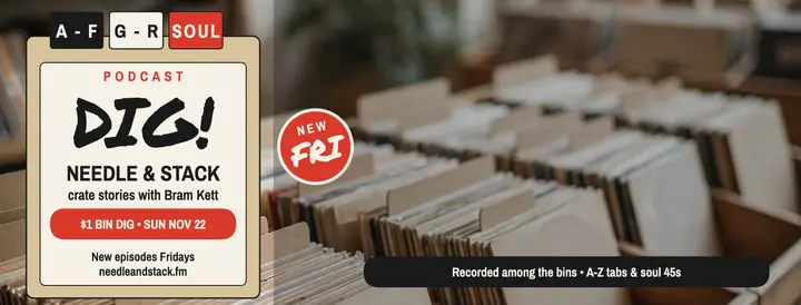 Needle and Stack record podcast cover template