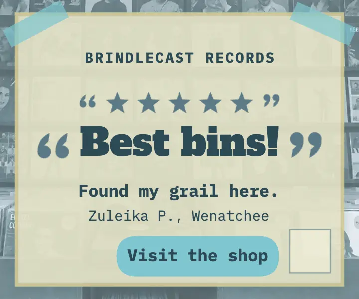 Brindlecast Records five-star review ad: customer review ad template