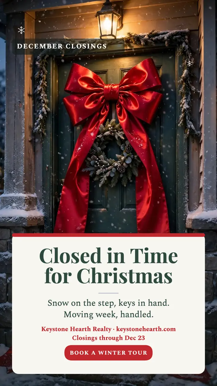 Closed in Time for Christmas bow story template