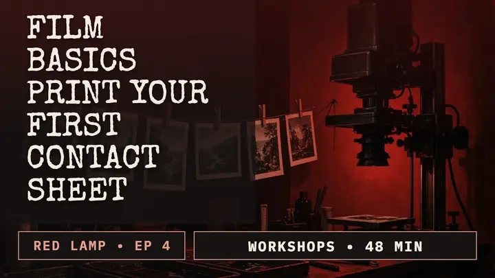 Red Lamp film basics darkroom workshop thumbnail template