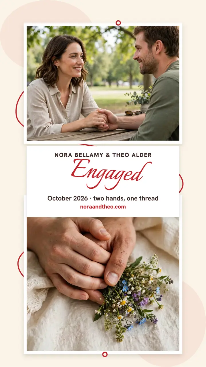 Nora and Theo red thread engagement story template