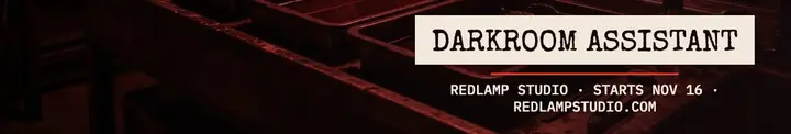 Redlamp Studio darkroom assistant cover: darkroom hiring cover template