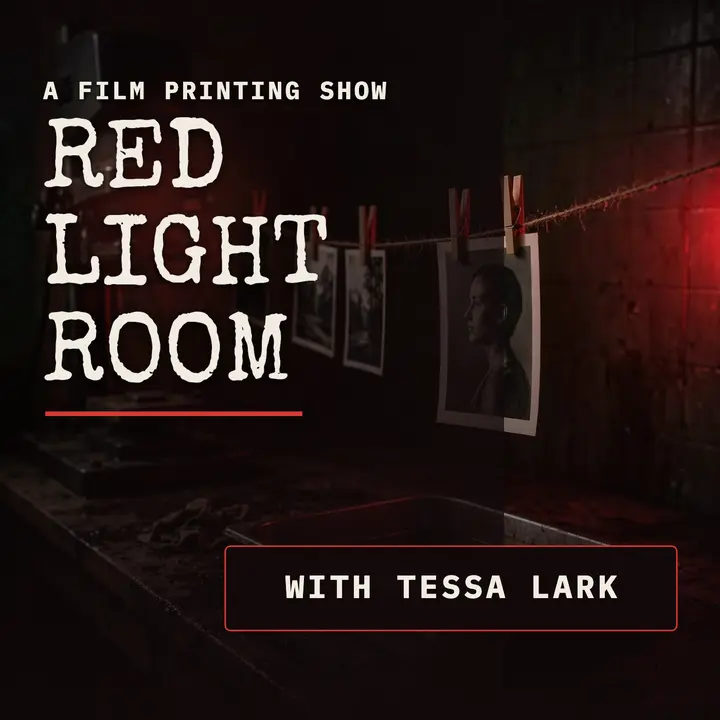 Red Light Room film printing podcast cover template