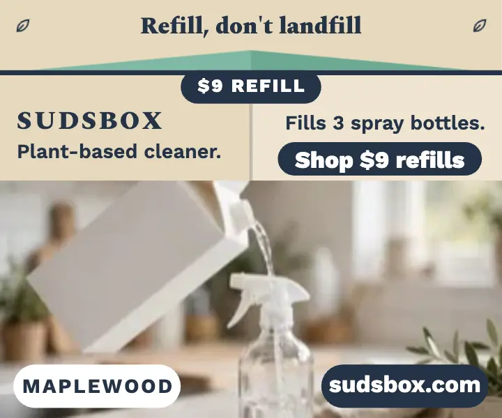 Sudsbox refill carton cleaner ad template