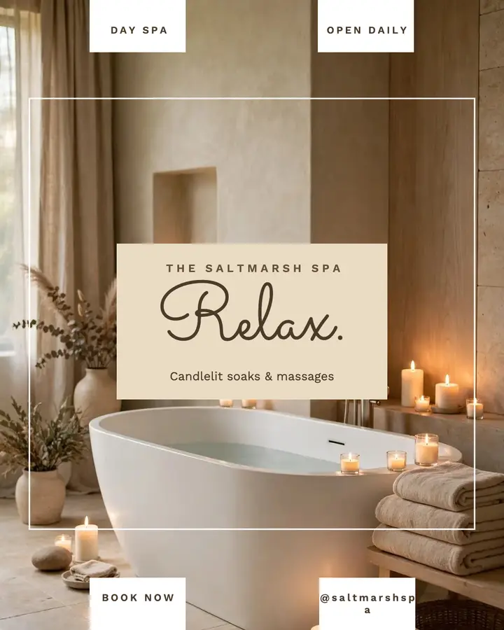 Relax day spa post template