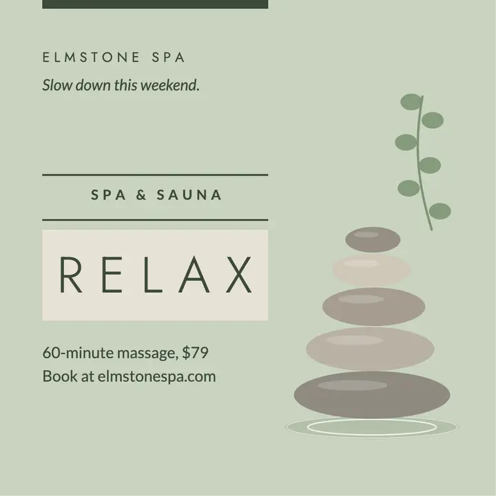 Relax spa stones square post template