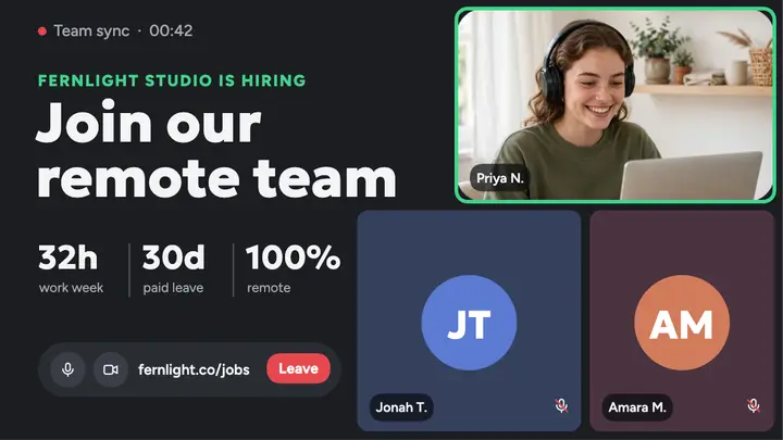 Fernlight remote hiring call template