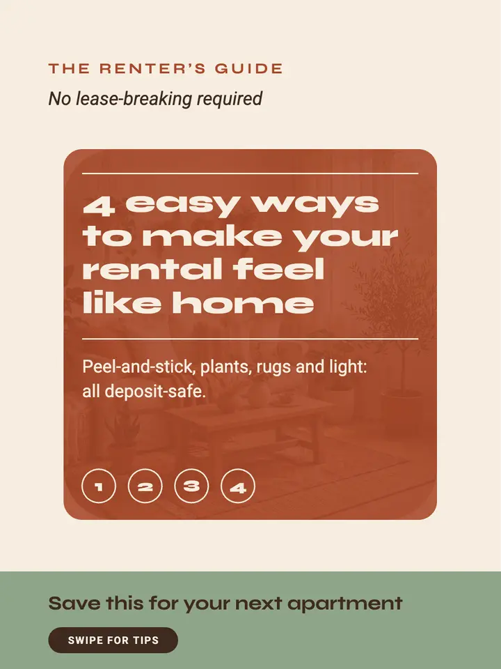 4 ways to make your rental feel like home template