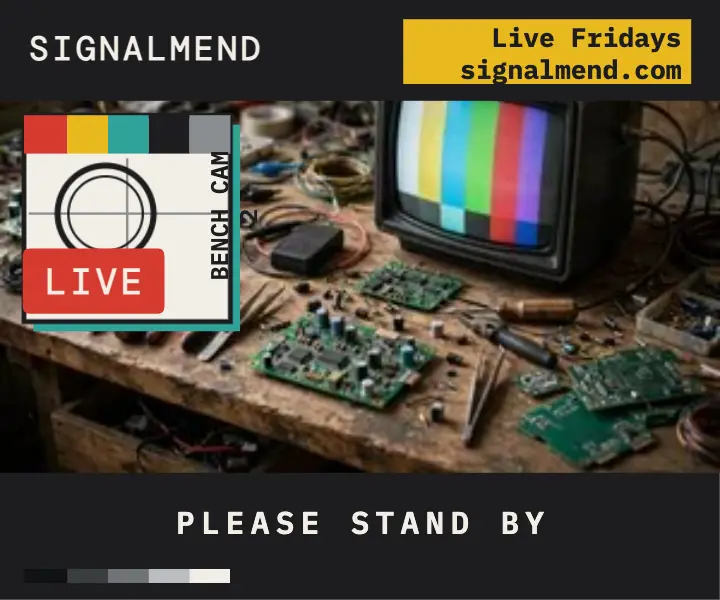 Signalmend repair stream test card ad template