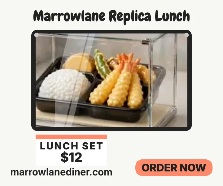 Marrowlane replica lunch set ad template