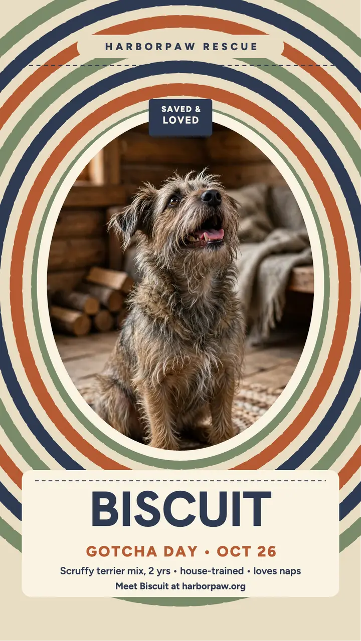 Biscuit rescue pup rug story template
