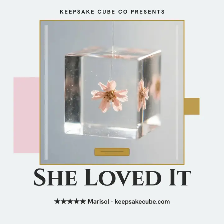 Keepsake Cube gift review podcast cover: gift review podcast cover template