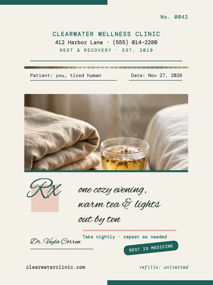 Clearwater rest prescription pad post template