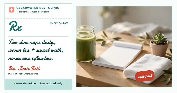 Clearwater rest prescription pad post template