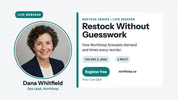 Restock webinar speaker card thumbnail template