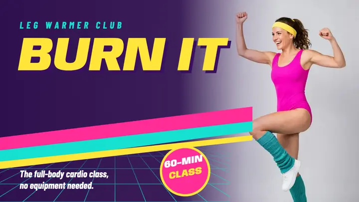 Leg Warmer Club aerobics thumbnail template