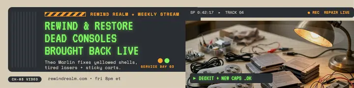 Rewind Realm console restore banner template