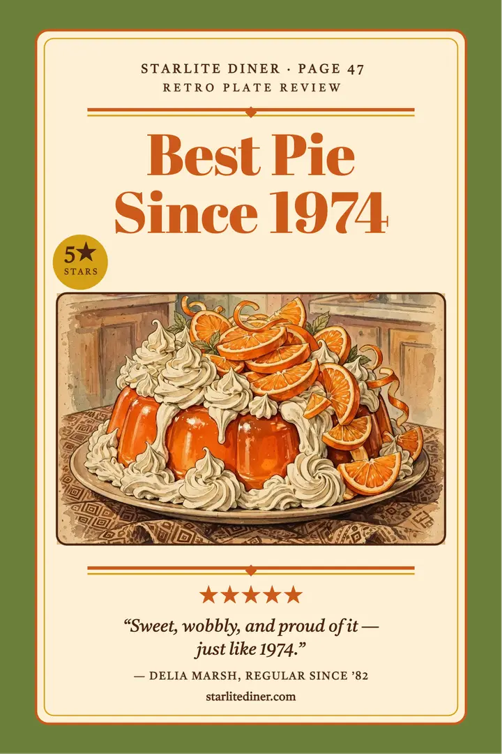 Starlite Diner retro review poster: diner review poster template