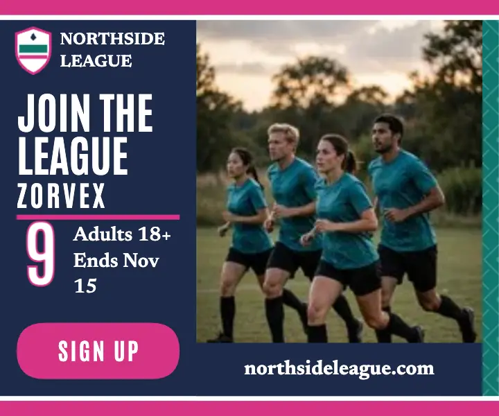 Northside retro league rectangle ad template