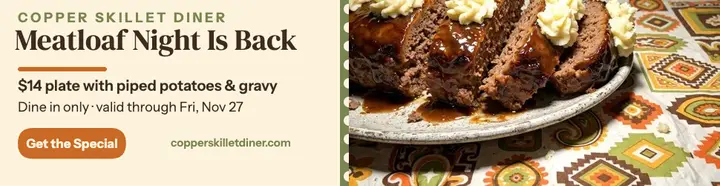 Copper Skillet meatloaf billboard: meatloaf special billboard template