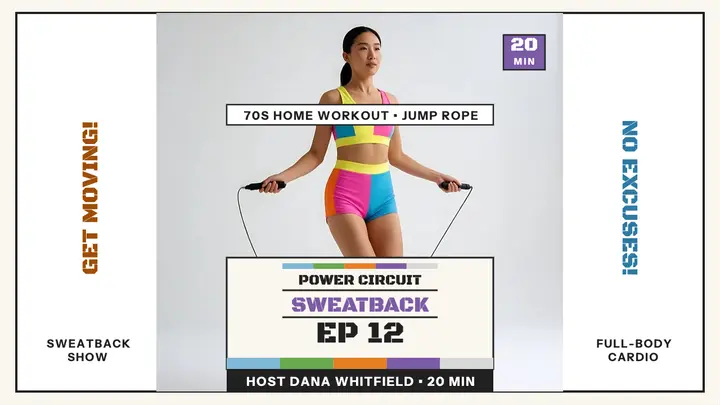 Sweatback Show jump rope thumbnail template