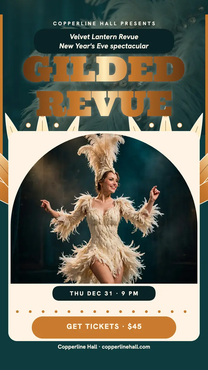Velvet Lantern New Year's Eve revue story template