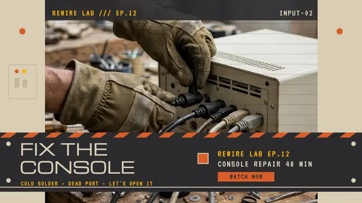 Rewire Lab console repair thumbnail template