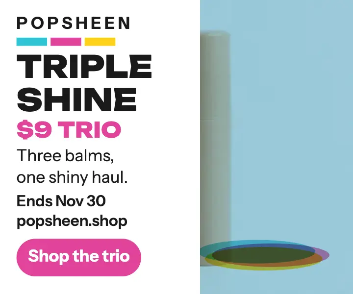 Popsheen lip balm trio sale ad template