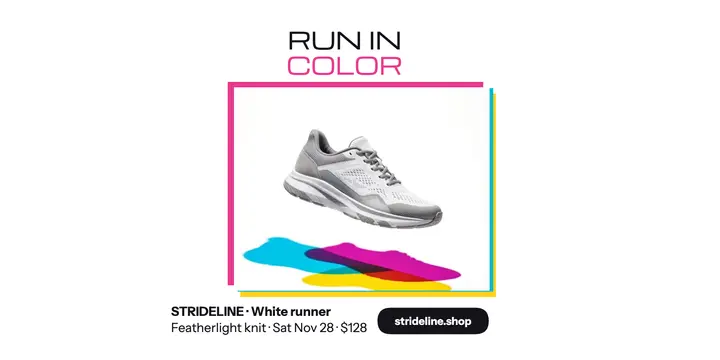 Strideline sneaker drop launch post: sneaker drop post template