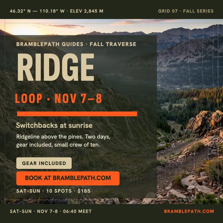 Bramblepath Ridge Loop fall promo template