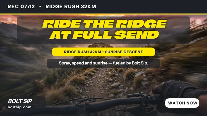Ridge Rush POV bike thumbnail template
