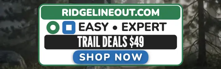 Ridgeline trail shoe deals mobile banner template