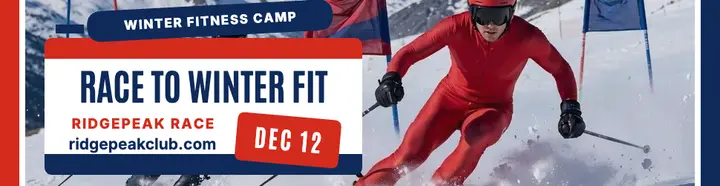 Ridgepeak Race ski fitness camp billboard template