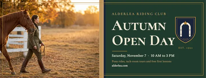 Alderlea riding club open day cover template